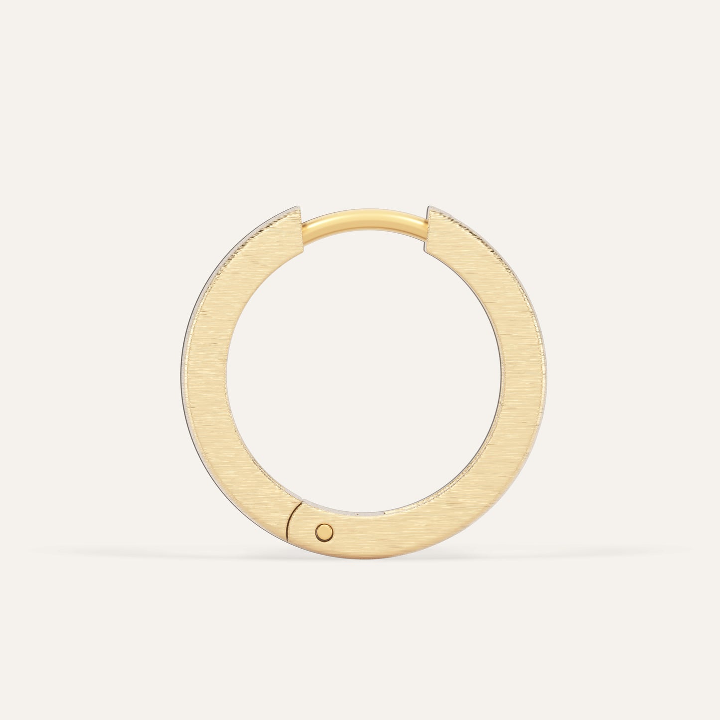 18k Gold Baguette Lab Diamond Hoop Earrings