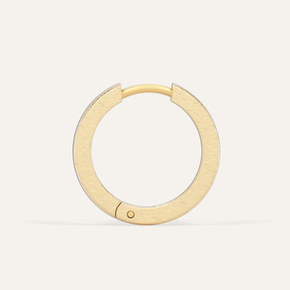 18k Gold Baguette Lab Diamond Hoop Earrings